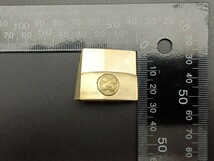 A17　日本刀装具　二重はばき　家紋の図　丸に翼　金工品　銅製　ハバキ　重さ34G　刀剣美術_画像6