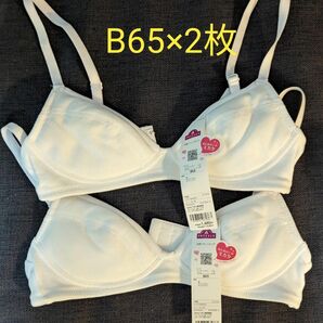 【1枚あたり740円】B65　トップバリュ　ジュニアブラ　2枚セット