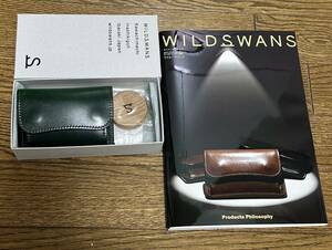 美品　ワイルドスワンズ　WILDSWANS タング　サドルプルアップ　グリーン　コインケース　財布　TONGUE ムック本とスリッカーのセット