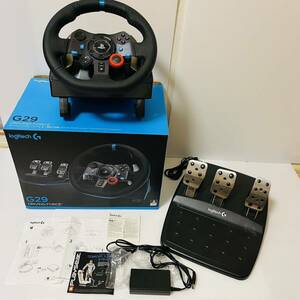 ★1円～ 美品 動作確認済 ロジテック ドライビングフォース G29 Logitech ハンコン DRIVING FORCE PS4 プレステ4