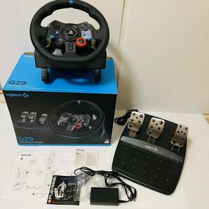 ★1円～ 美品 動作確認済 ロジテック ドライビングフォース G29 Logitech ハンコン DRIVING FORCE PS4 プレステ4の画像1