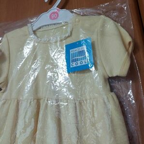 90　新品　ベビー服　半袖　ドレスオール　ロンパース