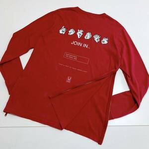 サイドジップ 2018AW UNDERCOVER 7人の小人 ロンT レッド 赤 4サイズ アンダーカバー ZIP カットソー Tシャツ archive 3120532