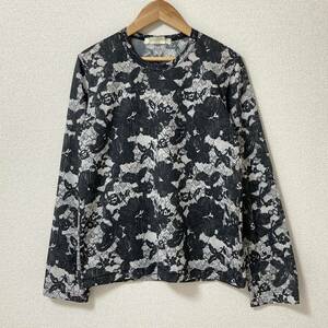 AD2015 COMME des GARCONS floral print race pattern stretch long sleeve cut and sewn S size Comme des Garcons power net archive 4010217