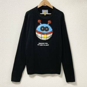 激レア 90s W＆LT パクパクくん 3D 長袖 カットソー ブラック イタリア製 Mサイズ ウォルト ロンT Tシャツ PUKPUK VINTAGE archive 3120016の画像1