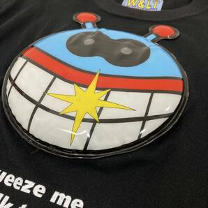 激レア 90s W＆LT パクパクくん 3D 長袖 カットソー ブラック イタリア製 Mサイズ ウォルト ロンT Tシャツ PUKPUK VINTAGE archive 3120016の画像9