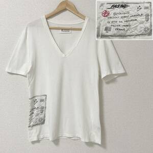 2008SS ここのえ Maison Martin Margiela 10 郵便ラベル Tシャツ メンズ 白 メゾンマルタンマルジェラ 半袖 カットソー archive 3080635