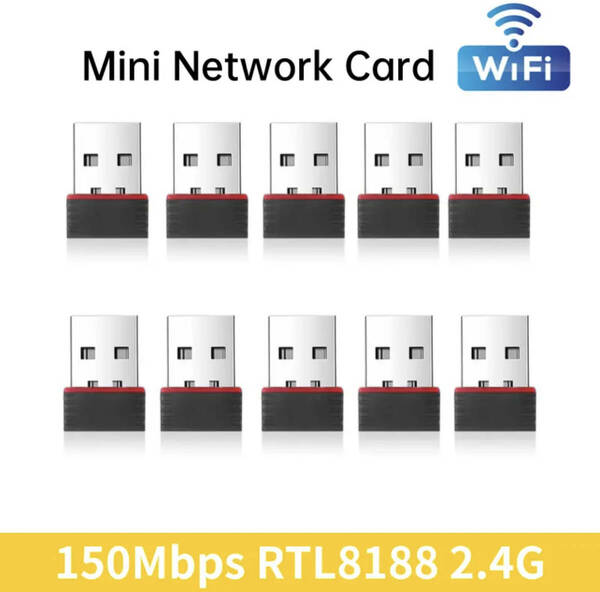 USB WI-FI 無線LAN アダプター150Mbps Realtek RTL8188FTV Wireless LAN 802.11n USB 2.0 Network Adapter バルク