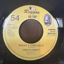 【レゲエ7インチ】GHETTO PRIEST/REGGAE ON TOP #ＵＫルーツ #ＵＫダブ #STEPPERS #JAH SHAKA　#ABA SHANTI I_画像3