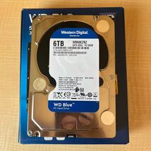 HDD ６TB Western Digital WD60EZAZ　ハードディスク　②　使用時間258時間_画像1