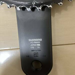 シマノ アルテグラ FC-R8000 170mm 50-34T クランクセット 1円スタートの画像4