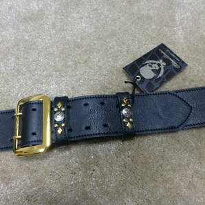 Modern Pirates ギターストラップ 50mm Leather strap STD GOLD 未使用の画像2