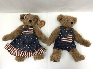 MIMMI BEAR クマ テディベア ぬいぐるみ セット 高さ約31cm カントリー アメリカ国旗 星条旗 服 24040502