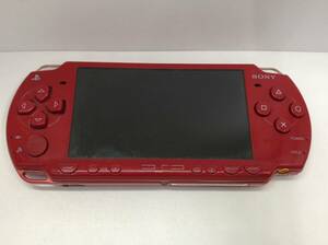 ジャンク SONY PSP プレイステーションポータブル PSP-2000 レッド バッテリー無し 24040901