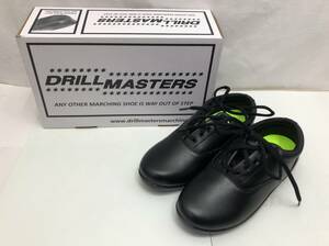 DRILL MASTERS マーチングシューズ ユニセックス 23cm ブラック レザーシューズ レディース 吹奏楽 24040903