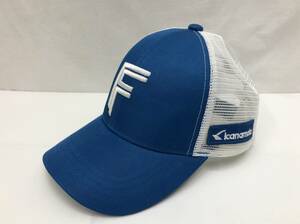 北海道 日本ハム ファイターズ 帽子 キャップ サイズ ボーイズ ブルーxホワイト キッズ 野球帽 子供用 24042201i2