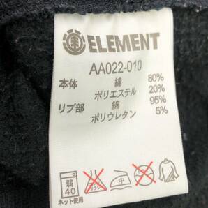 ELEMENT ジップアップ パーカー メンズ XL ブラック 袖口指穴あり スウェット エレメント 24041101の画像6