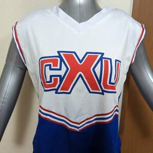 CXU チアリーディング・チアダンスユニフォーム 白/青 サイズL～XL程度の画像3
