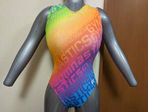 GK Elite woman artistic gymnastics rhythmic sports gymnastics Dance Leotard pink / light blue / orange / yellow color / yellow green size AM