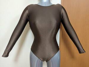  tea cot woman rhythmic sports gymnastics artistic gymnastics ballet Dance Leotard tea color size L