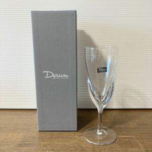 Daum FRANCE ドームフランス シャンパングラス 1客 ワイングラス グラス 箱入り 未使用 保管品 (3-4