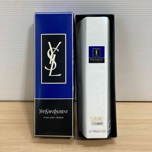 未使用 YVES SAINT LAURENT イヴサンローラン 綿80%/ポリエステル20% C-TK2523 シャツ生地 Yシャツ生地 ストライプ 白 保管品(4-4)