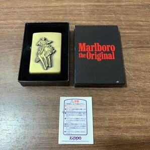 1円スタート 未使用 ZIPPO/ジッポー マルボロ/Marlboro Original オイルライター ジッポ 喫煙具 タバコ コレクション (石896の画像1