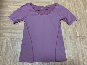 【新品・未着用】MIZUNO ブレスサーモ レディース L 半袖 BREATHTHERMO レディース Tシャツヒートテック Uネック