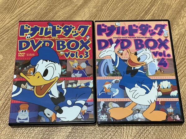 【廃盤・未視聴】ドナルドダッグ DVDBOX ③&④ 2本組 字幕&吹き替え ディズニーDVD