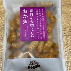 【新品】おかき 醤油味 100g チャック付 さくさく村 化学調味料不使用 富山