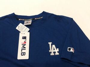 新品　MLB ドジャース　L　半袖 Tシャツ ブルー　大谷　コットン　ロサンゼルスドジャース　青　Lサイズ