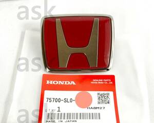 ★新品 生産終了 希少 Honda NSX NA1用 フロント エンブレム H [R77 フォーミュラーレッド] Formula Red Front Emblem ホンダ 純正部品