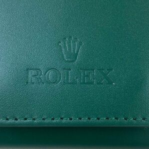 USED 極美品 純正 ROLEX ロレックス 時計ケース 携帯ケース グリーン 持ち運び ケース 緑 携帯式 レザー 革 保管 収納 時計 ウォッチの画像8