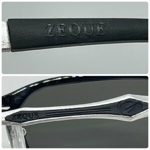 USED Zeque by ZEAL OPTICS ゼクー Spike スパイク 偏光 サングラス F-2063 ブラック/シルバー 偏光レンズ TRUEVIEW FOCUS / SILVER MIRRORの画像6