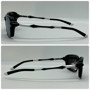 USED Zeque by ZEAL OPTICS ゼクー Spike スパイク 偏光 サングラス F-2063 ブラック/シルバー 偏光レンズ TRUEVIEW FOCUS / SILVER MIRRORの画像3