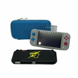 USED NINTENDO SWITCH Lite Nintendo switch light body operation verification the first period . settled HDH-001 The Cyan The magenta nintendo case attaching . game 