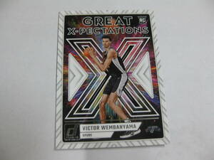 PANINI Donruss スパーズ　ウェンバンヤマ WEMBANYAMA　GREAT X-PECTATIONS RC カード　No.10