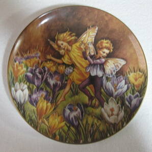ボーダーファインアーツ シシリーメアリーパーカー フラワーフェアリーズ The Crocus Fairy 飾り皿 プレートの画像1