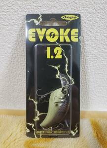 デプス イヴォーク 1.2 DEPS EVOKE 1.2 55mm 11.0g 新品 未使用 #24 ブラックバックマスタード UV color