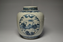 中国美術　染付　花瓶　壺　中国古玩　置物　_画像3