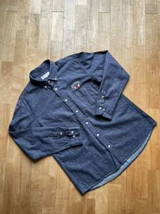 VAN JACKET ヴァンヂャケット アーチロゴ ボタンダウンデニム サイズLL(XL) BDシャツ アイビー IVY