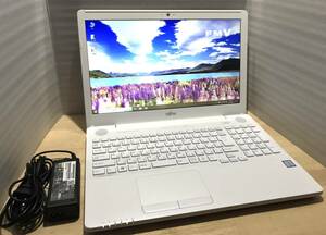 ☆SSD搭載　富士通 LIFEBOOK AH50/B3 第7世代 Core i7-7700HQ/8GB/SSD240G/DVD/Win10/Office ☆