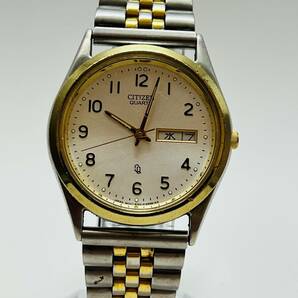 動作未確認 CITIZEN QUARTZ 6100-S96397 腕時計 シチズン クォーツ メンズ 腕時計の画像1