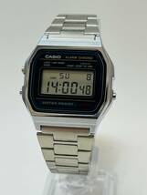 動作　CASIO カシオ スタンダード デジタル ゴールド A158W 腕時計_画像1