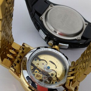 ★送料無料★ジャンク腕時計１２本まとめ売り SEIKO他 フェイスのみ、不動品あり 現状販売の画像3