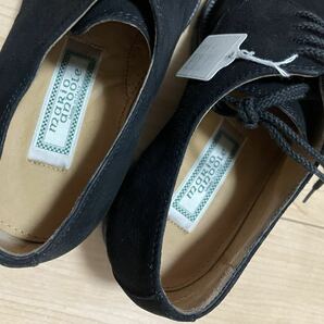 ★送料無料 ◯定価63000円 未使用 イタリア製 maRio anooLe 革靴 スウェード 黒 24.5センチの画像3