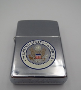 ○H78880:ZIPPO ジッポ THE UNITED STATES OF AMERICA 火花○ 中古品