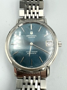 ●H79534:UNIVERSAL GENEVE ユニバーサルジュネーブ ホワイトシャドウ 867101　AT 自動巻き メンズ　稼働品