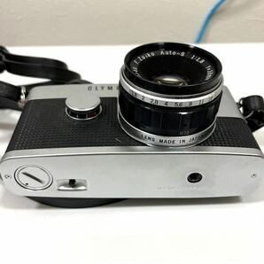■N78813:OLYMPUS PEN-F F.Zuiko Auto-S 1:1.8 f=38mm 一眼レフカメラ ケース付き 動作未確認 ジャンクの画像4