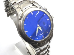 △K79066:FOSSIL BIG TIC JR-8096 フォッシル ビッグティック デジアナ クォーツ 腕時計 中古品